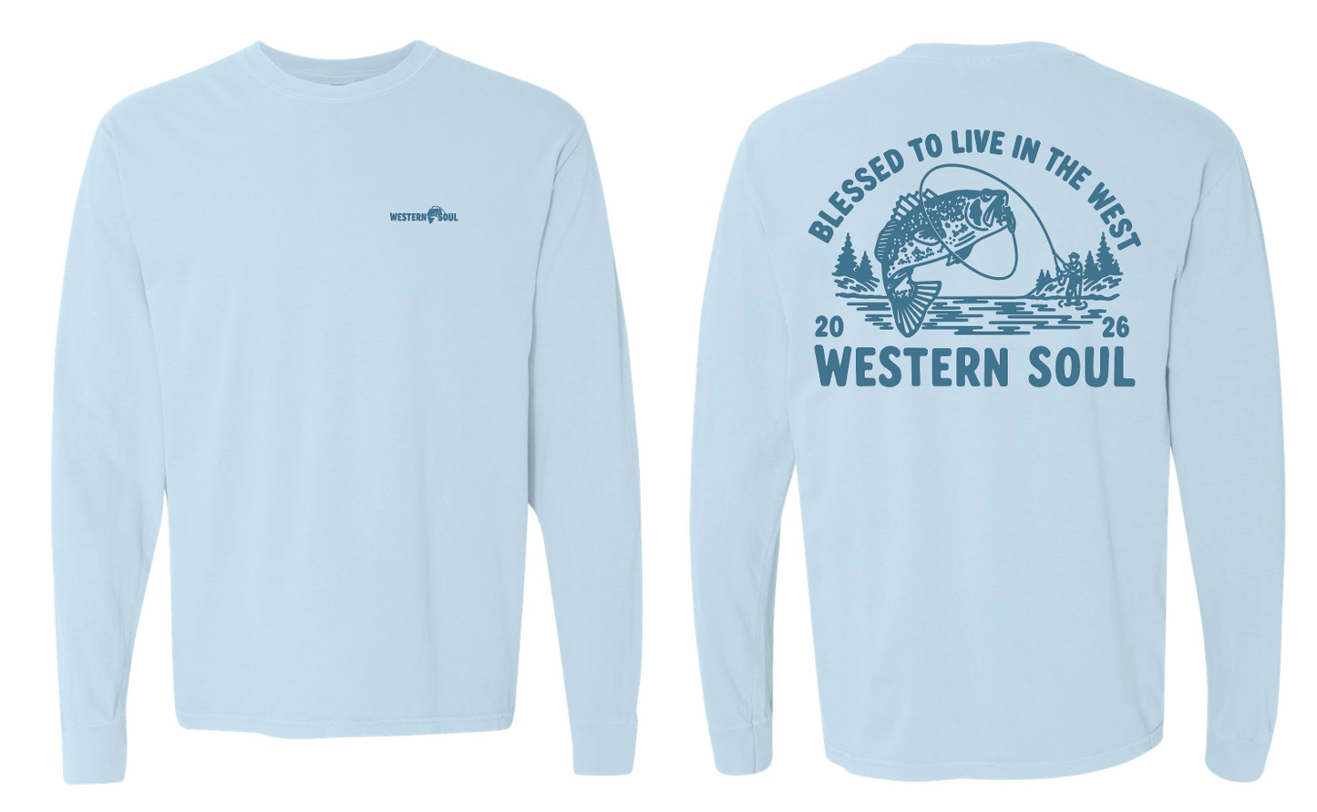 Fishing Blue Long Sleeve