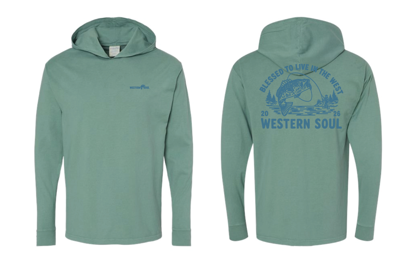 Fishing Green Hooded Long Sleeve