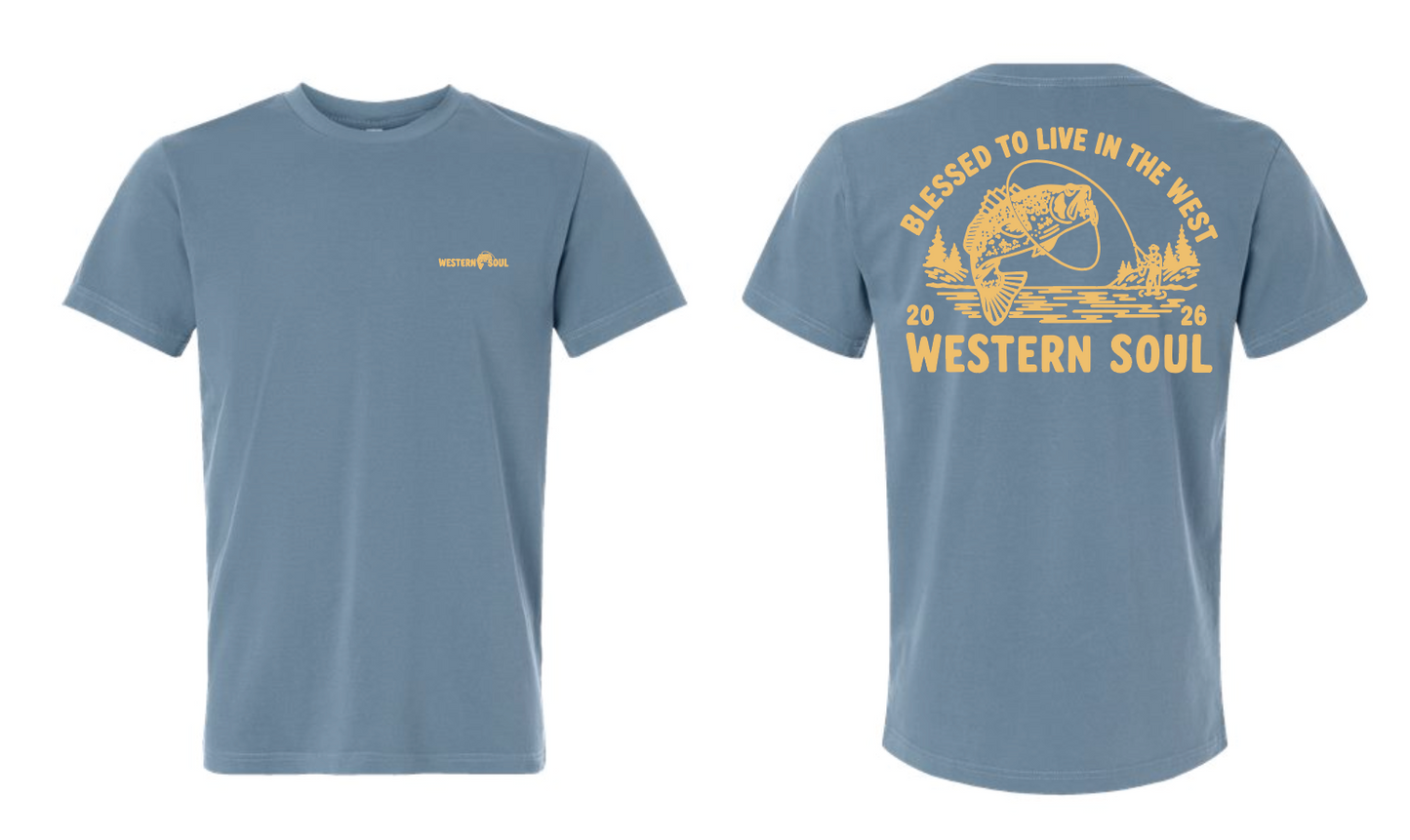 Fishing Blue Tee