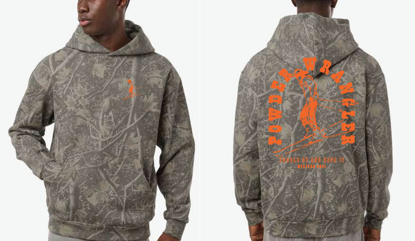Powder Wrangler Camo Hoodie