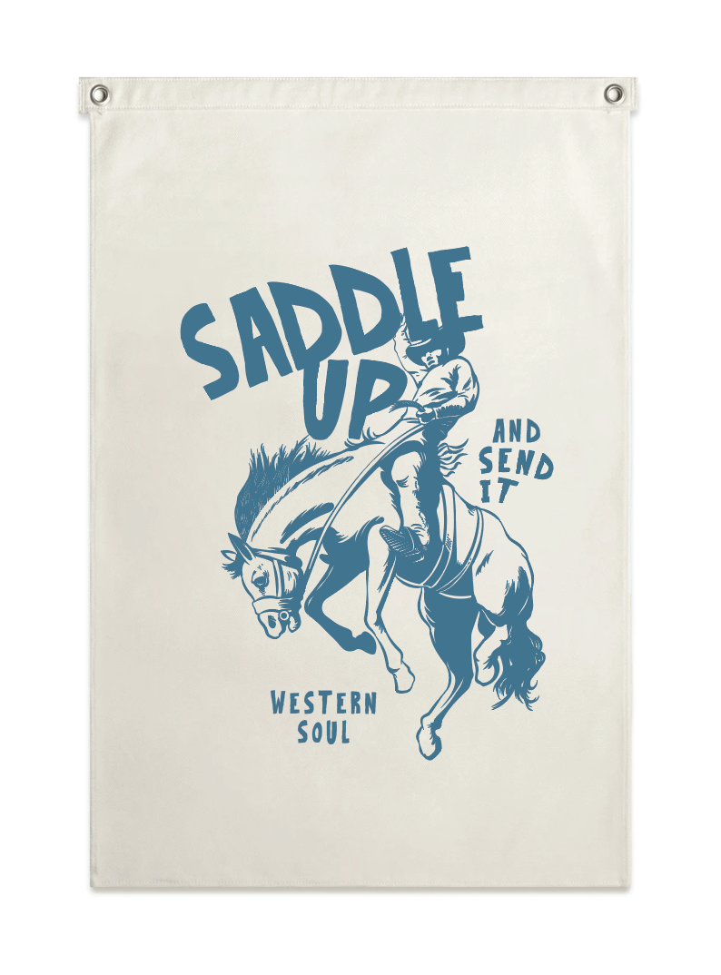 Saddle Up Natural Banner