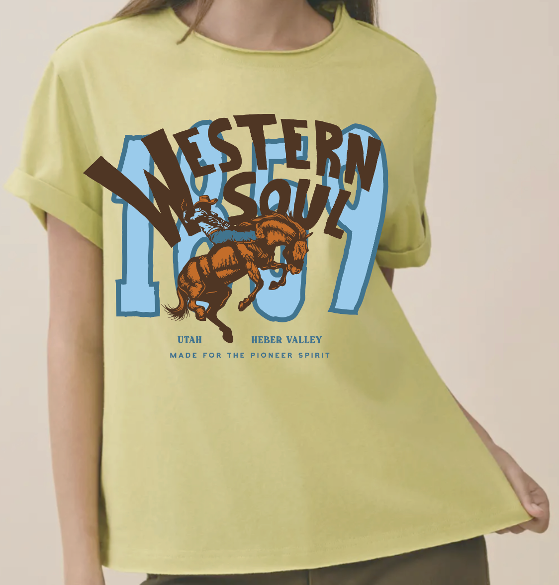 1859 Chartreuse Cuff Tee
