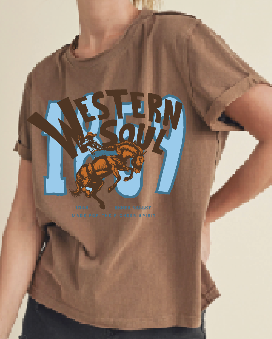 1859 Brown Cuff Tee