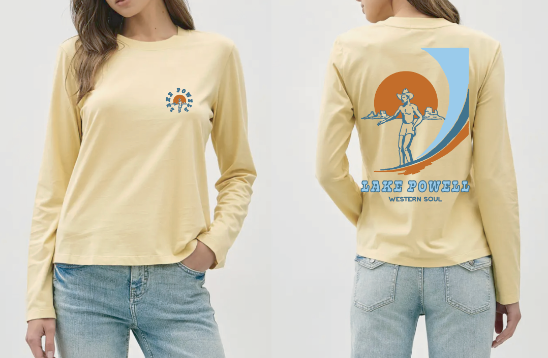 Powell Yellow Womens Long Sleeve