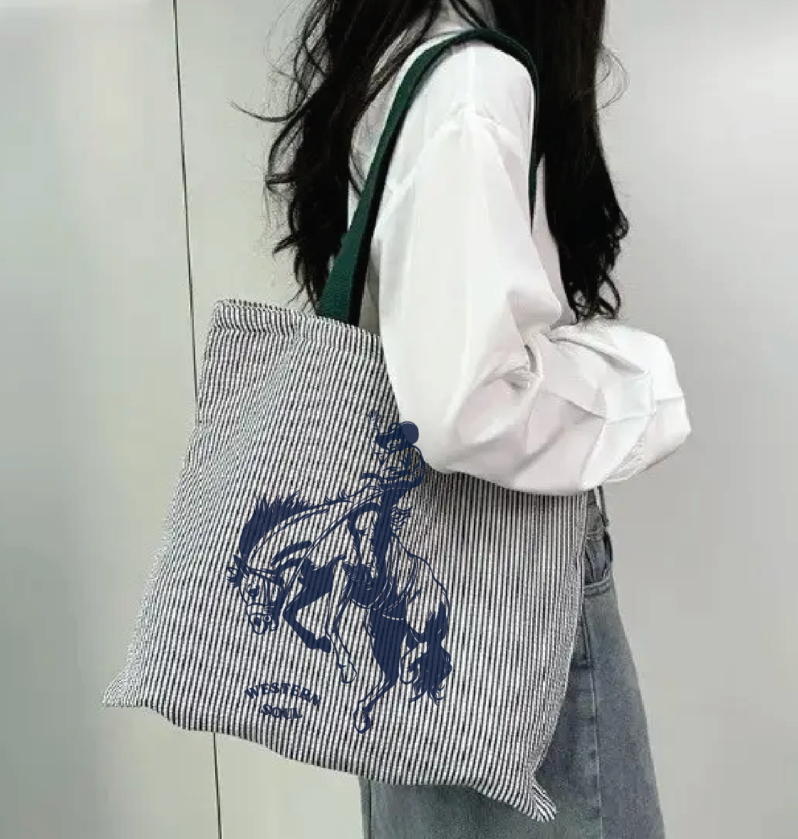 WS Dark Stripe Tote