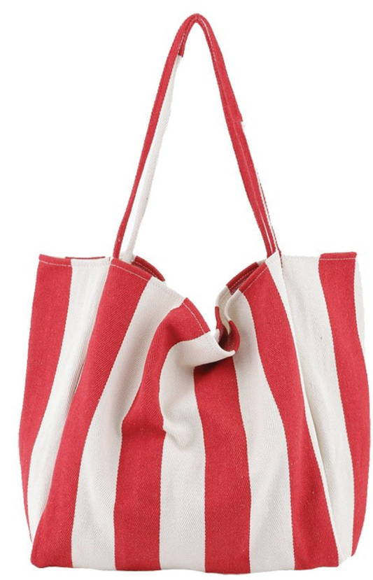 Thick Red Stripe Bag