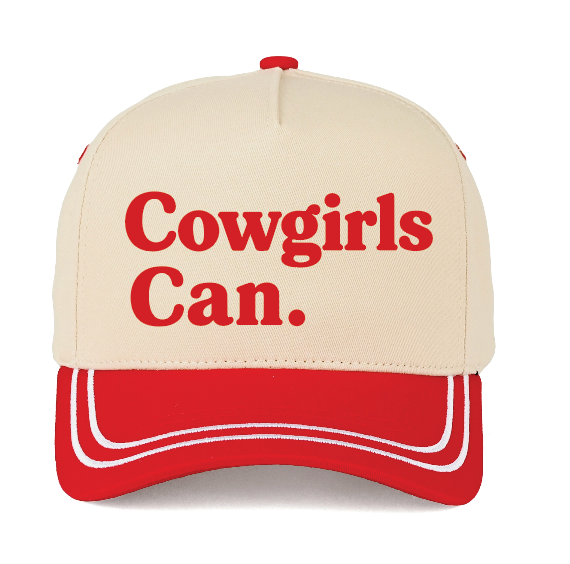 Red Cowgirls Can Hat