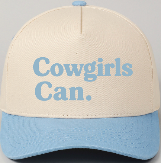 Blue YOUTH Cowgirls Can Hat