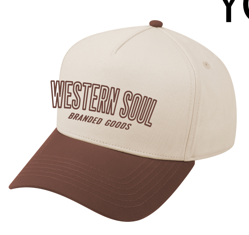 Outline Letter Brown YOUTH Hat