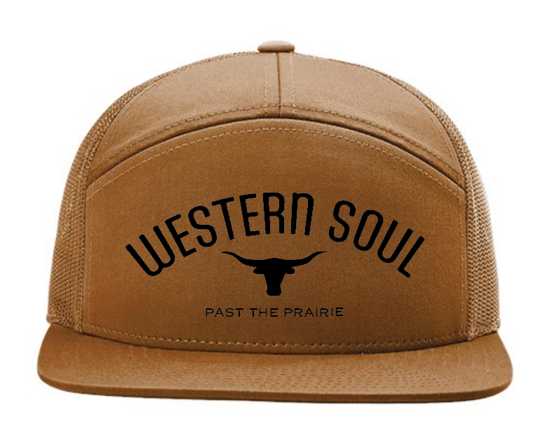 Steer Caramel 7 Panel Hat