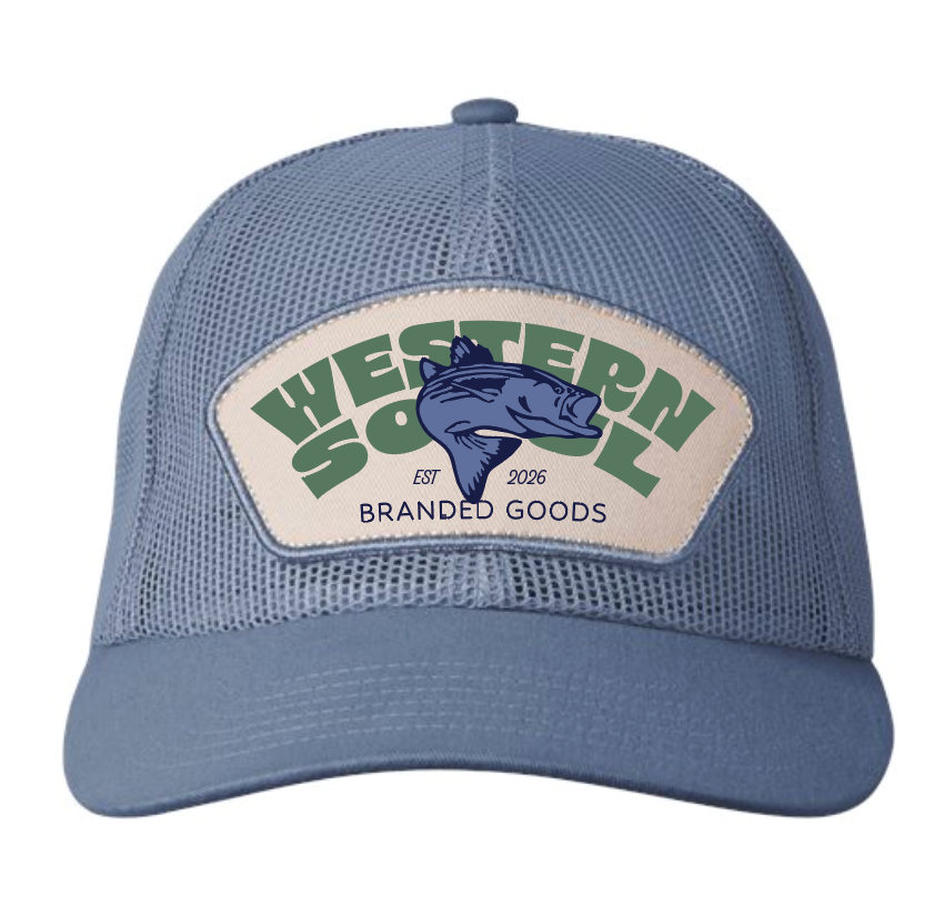 Mesh Patch Blue Hat